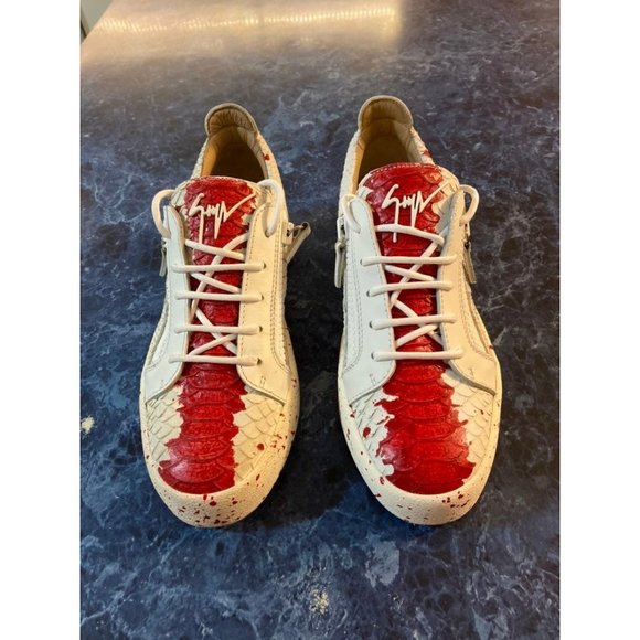 Giuseppe Zanotti Splash Paint Low Top Sn - Picture 1 of 7